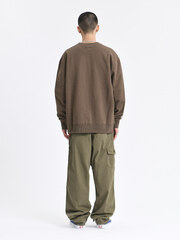 Свитшот Alpha Industries Essential Crewneck Espresso (Темно-Коричневый)