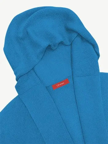 Кардиган с капюшоном из шелка