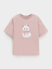 фуфайка  для девочки  КР 302809/розовый лед к577