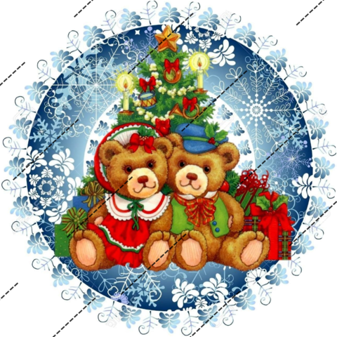 Печать на вафельной бумаге, С Новым Годом 1