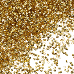 Конфетти фольга, Цилиндр, 2 мм, Золото, 20 г