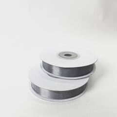 Лента Атласная (1,2см*22,85м) Серебро.