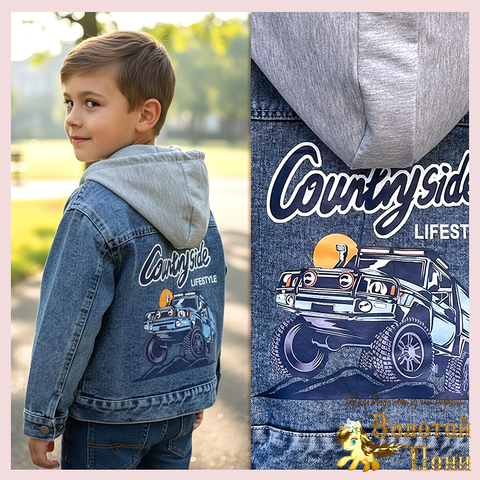 Куртка джинсовая м (5-9) 260106-L1032