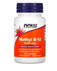NOW Foods Methyl B-12, 60 пастилок