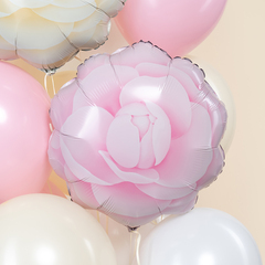 К Фигура, Цветок, Камелия, Розовый, 19''/48 см, 1 шт.