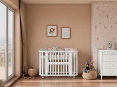 Кроватка детская Incanto Lunna Sonata (белый/белый) маятник поперечный