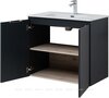 Aquanet 273992 Тумба с раковиной Алвита new 80 подвесная 2 дв. цв.антрацит (273992)