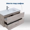 Aquanet 306155 Тумба с раковиной Алвита new 70 2 ящ. цв.дуб веллингтон белый (306155)