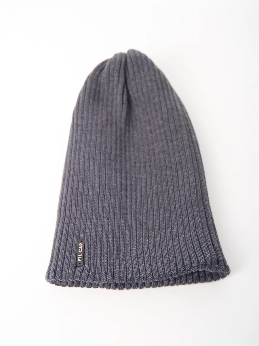 Шапка осенняя бини вязаная зима