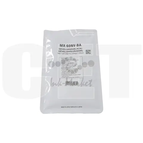 Девелопер MX-60NVBA для SHARP MX-3050N/4050N/5070N/C3081R/C5081D (CET) Black, 200г, 500000 стр., CET171009