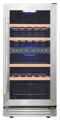 Винный шкаф Cellar Private CP027-2T серебристая дверь