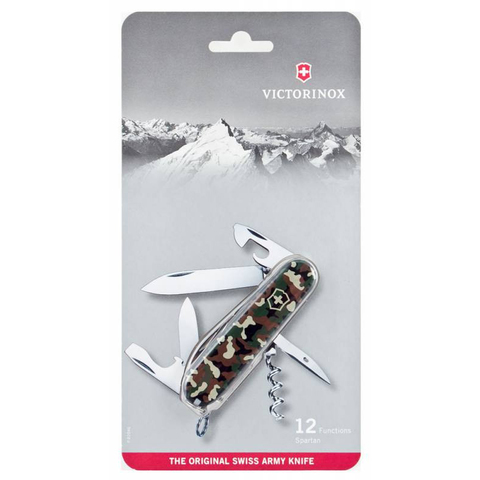 Нож складной Victorinox Spartan, 91 mm, 12 функций, камуфляж, блистер