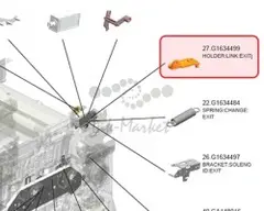 Держатель рычага соленоида для Ricoh MP C305 G1634499
