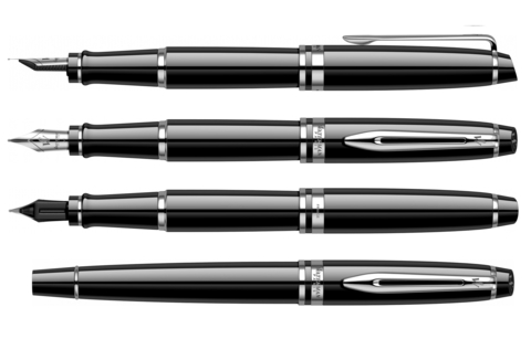 Ручка перьевая Waterman Expert Black CT, F (S0951740)
