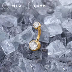 Банан Dot Crystal PVD Yellow