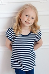 Купить Футболка-тельняшка для девочки (рукав 