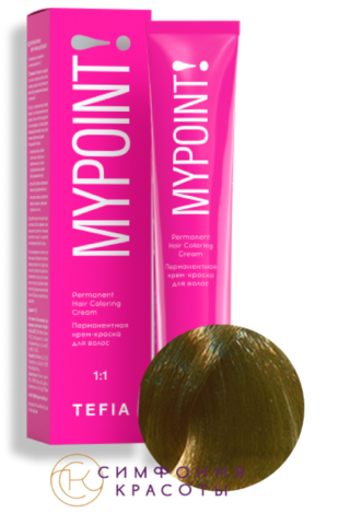 Перманентная крем-краска для волос Mypoint 9.0 Очень светлый блондин натуральный Tefia, 60 мл
