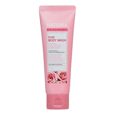 Гель для душа Роза - розмарин / NATURIA PURE BODY WASH, Rose & Rosemary 100 мл