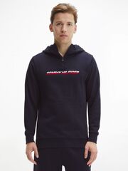 Толстовка теннисная Tommy Hilfiger Graphic 1/4 Zip - desert sky