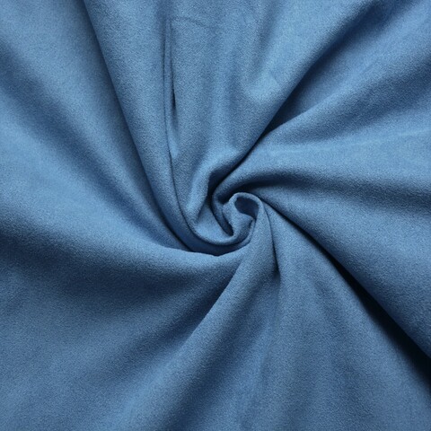 Искусственная замша, двухсторонняя, Soft, цвет: васильково голубой