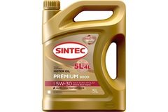 Масло Sintec Premium 9000 5W30 SL/CF A3/B4 (5л) синтетика