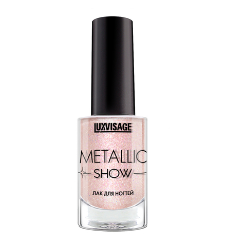 LuxVisage Лак для ногтей Metallic Show тон 304 розовый кварц 9г