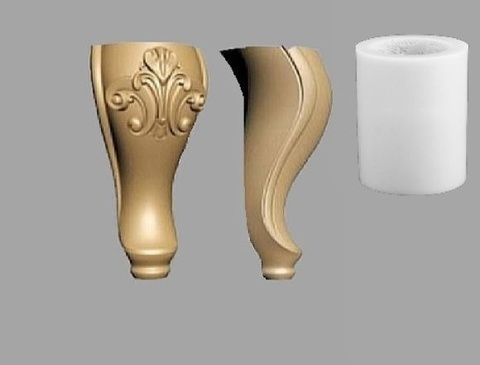 Силиконовый молд№ 1612 Ножка 3 D