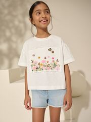 Футболка для девочки Next AG5-726, Белый