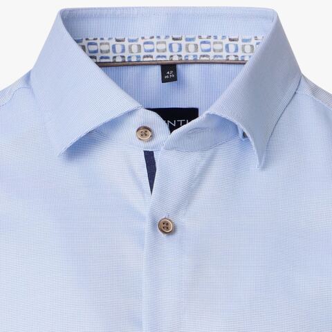 Сорочка мужская Venti Modern Fit 154410000-100 голубая с цветной отделкой