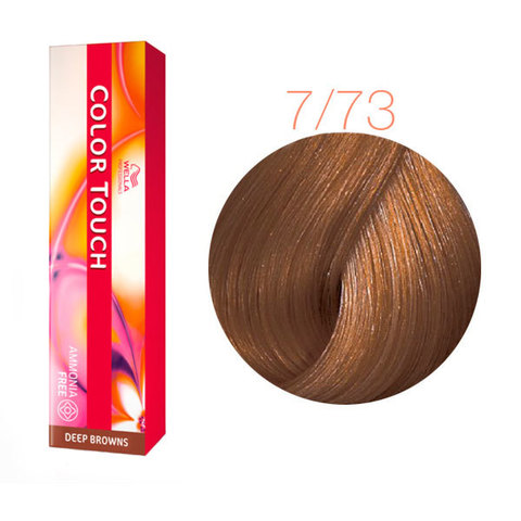 Wella Professional Color Touch Deep Browns 7/73 (Красный тициан) - Тонирующая краска для волос