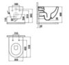 CREAVIT FREE Унитаз подвесной безободковый ЧЕРНЫЙ МАТОВЫЙ FE322.H0100