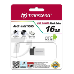 Флеш-память Transcend JetFlash 380, 16Gb, USB 2.0, micro USB, TS16GJF380S