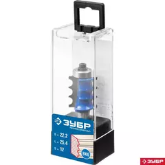 ЗУБР 22.2 x 26 мм, радиус 3 мм, фреза кромочная фигурная №1, Профессионал (28712-22.2)