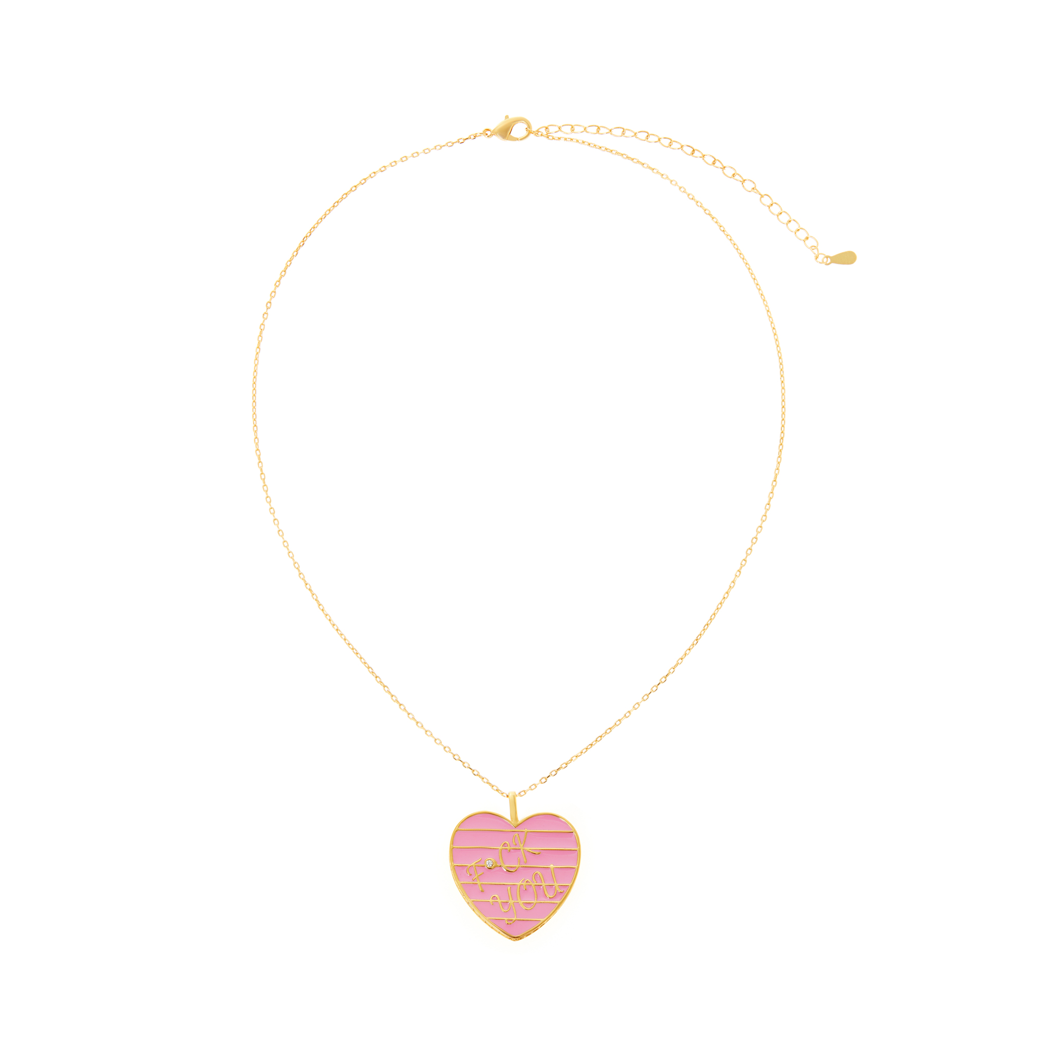 VIVA LA VIKA Колье F*ck You Necklace – Pink viva la vika колье true love necklace pink