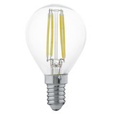 Лампа LED филаментная прозрачная Eglo CLEAR LM-LED-E14 4W 350Lm 2700K P45 11499 1