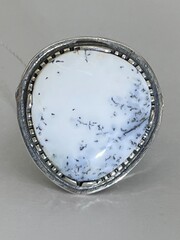 Агат 84 (кольцо из серебра )