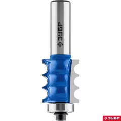 ЗУБР 22.2 x 26 мм, радиус 3 мм, фреза кромочная фигурная №1, Профессионал (28712-22.2)