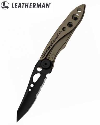 Нож перочинный Leatherman Skeletool Kbx Coyote бежевый/чёрный (832615)