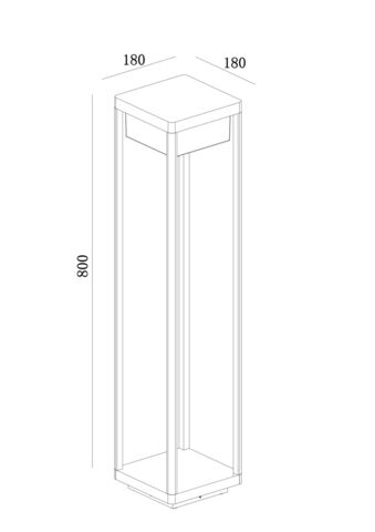 Ландшафтный светильник Outdoor O021FL-L10B3K