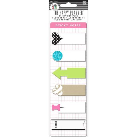 Закладки-стикеры Create 365 Happy Planner Sticky Notes  -6 дизайнов/20 шт