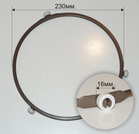 Кольцо вращения тарелки СВЧ D-233мм. универсальная