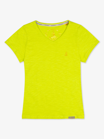 Женская футболка «Великоросс» салатового цвета