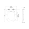 Am.Pm C747855WH Sense сиденье для подвесного унитаза Sense C741700WH. микролифт