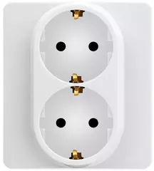 INSPIRIA Розетка 2х2К+3 белый 673750