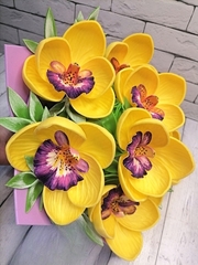 Молд пластиковый+вайнер силиконовый набор ВМ-50-М-10-11 орхидея цимбидиум