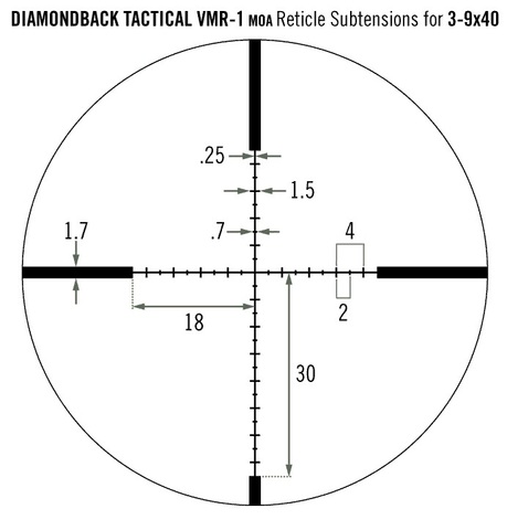 Vortex Diamondback Tactical 3-9x40 VMR-1 (DBK-10023)