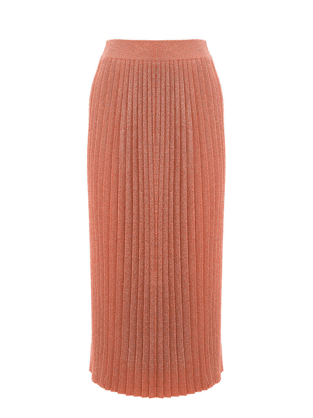 Женская юбка терракотового цвета из вискозы