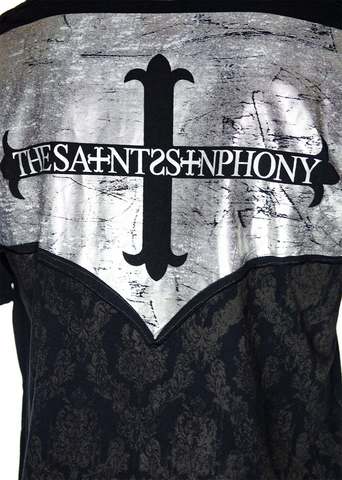 The Saints Sinphony | Футболка мужская BLACK TS405 принт на спине