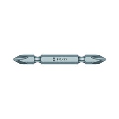 Бита двухсторонняя PH2/PН2 45мм Wera 851/23 05135705001 (K)
