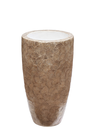 Кашпо для цветов напольное 35x58см Garda Decor перламутровое